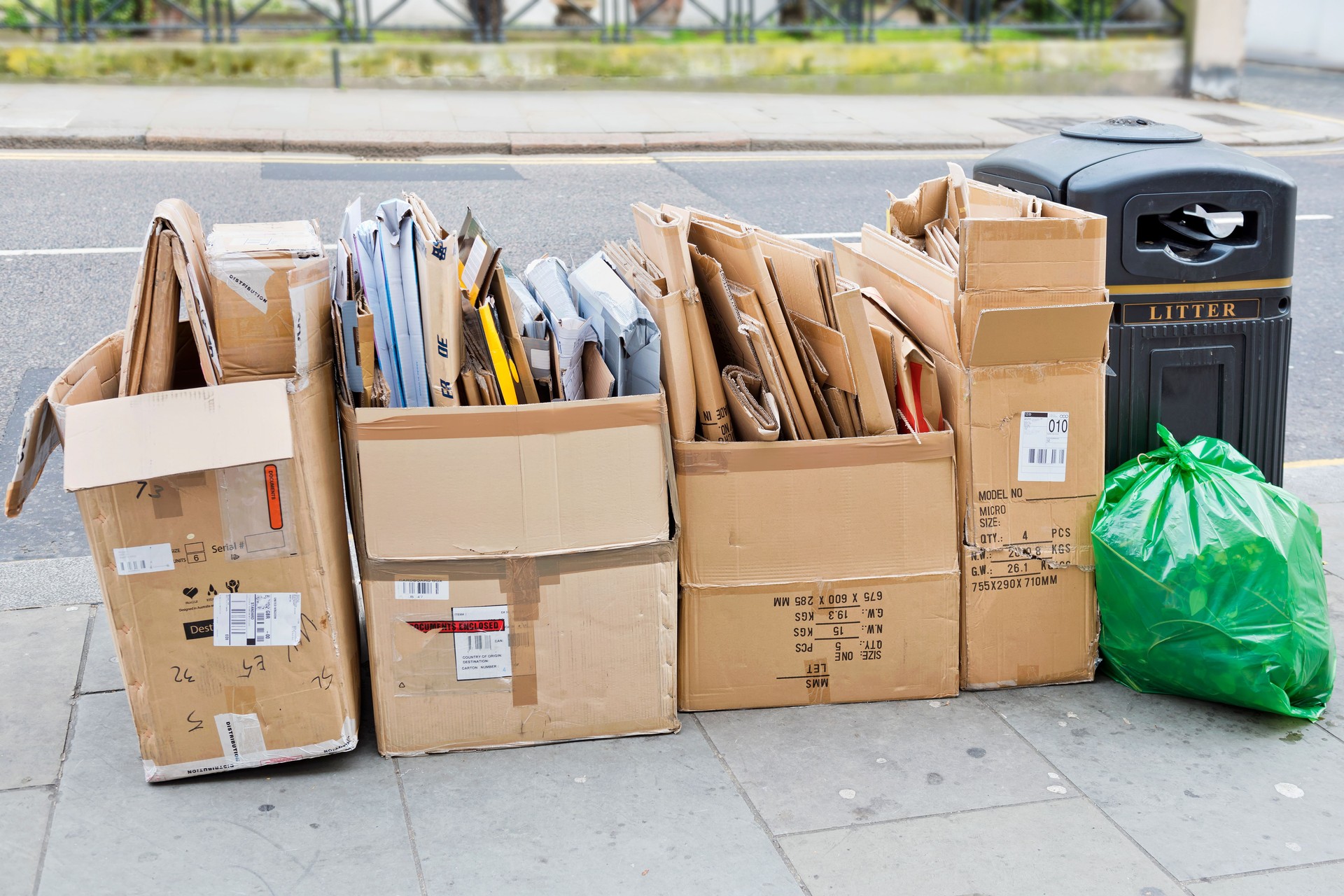 Discarded Cardboard Boxes